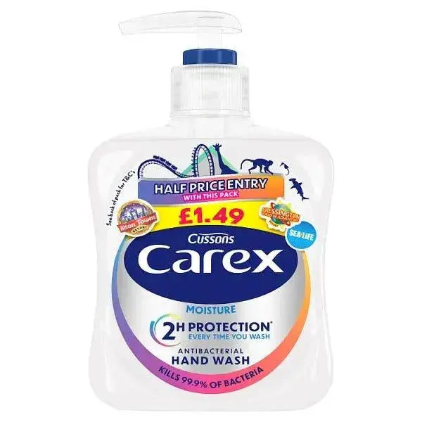 Carex Moisture Antibacterial Hand Wash 250ml (Case of 6)  Adomoo