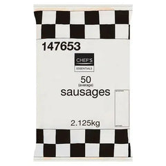 Chefs Essentials 50 (Average) Sausages 2.125kg  Adomoo