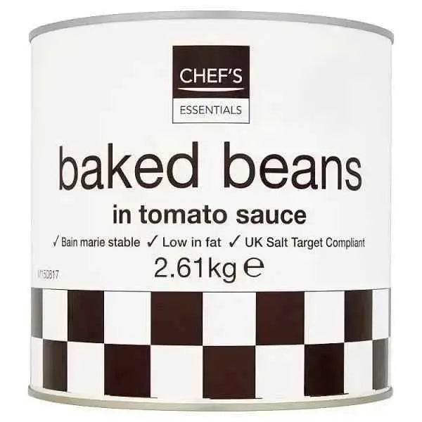 Chef's Essentials Baked Beans in Tomato Sauce 2.61kg  Adomoo