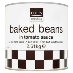 Chef's Essentials Baked Beans in Tomato Sauce 2.61kg  Adomoo