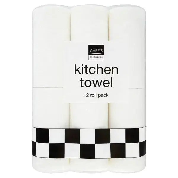 Chef's Essentials Kitchen Towel 12 Roll (Case of 3)  Adomoo