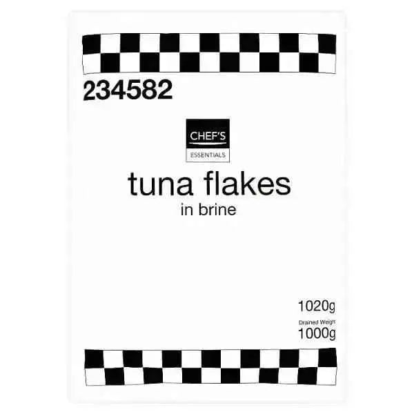 Chef's Essentials Tuna Flakes in Brine 1020g (Drained Weight 1000g)  Adomoo