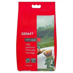 Chef's Larder 1100 Premium Fairtrade Tea Bags 2.5kg Adomoo