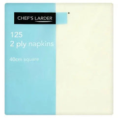 Chefs Larder 125 2 Ply Cream Napkins 40cm Square - Sets of 125  Adomoo