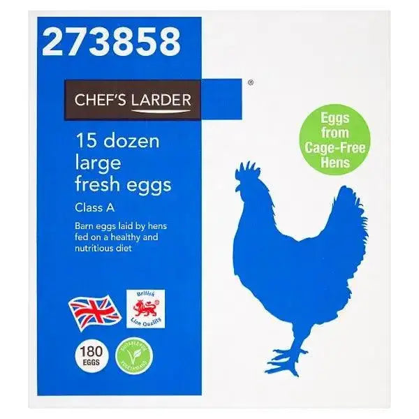 Chef's Larder 15 Dozen Large Fresh Eggs  Adomoo