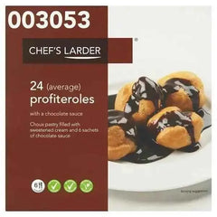Chef's Larder 24 (Average) Profiteroles with a Chocolate Sauce 540g  Adomoo