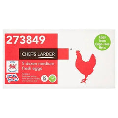 Chef's Larder 5 Dozen Medium Fresh Eggs  Adomoo
