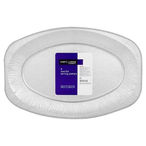 Chefs Larder 8 Oval Foil Serving Platters  Adomoo