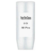 Chef's Larder 80 Clear Plastic Shot Glasses 2cl Adomoo