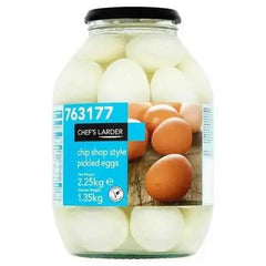 Chef's Larder Chip Shop Style Pickled Eggs 2.25kg (Drained Weight 1.35kg)  Adomoo