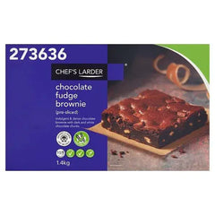 Chefs Larder Chocolate Fudge Brownie 1.4kg  Adomoo