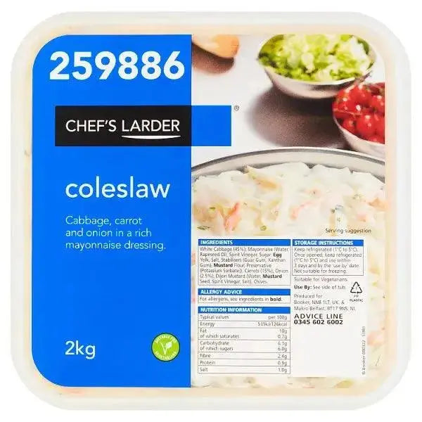 Chef's Larder Coleslaw 2kg  Adomoo