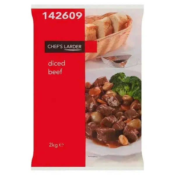 Chef's Larder Diced Beef 2kg  Adomoo