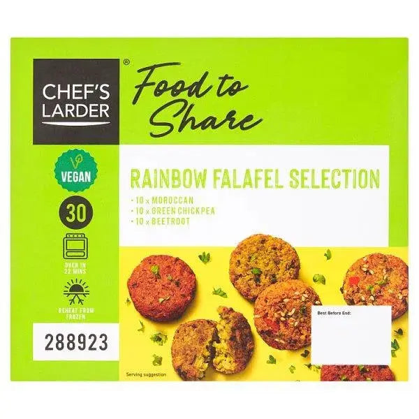 Chefs Larder Food to Share Rainbow Falafel Selection 600g  Adomoo