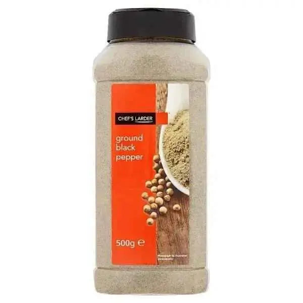 Chef's Larder Ground Black Pepper 500g Adomoo