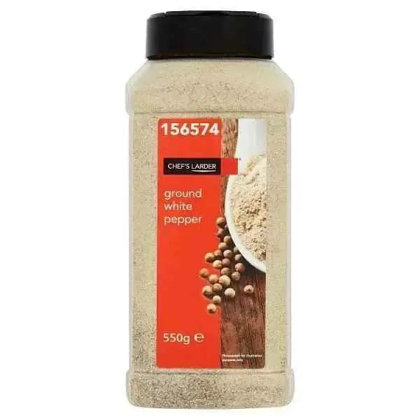 Chef's Larder Ground White Pepper 550g  Adomoo