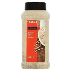 Chef's Larder Ground White Pepper 550g  Adomoo