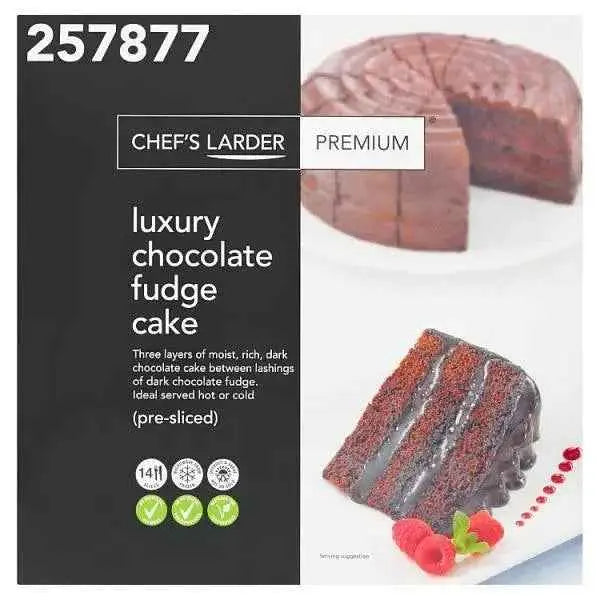 Chef's Larder Premium Luxury Chocolate Fudge Cake  Adomoo