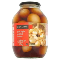 Chef's Larder Pub Style Pickled Onions 2.25kg (Drained Weight 1.17kg)  Adomoo