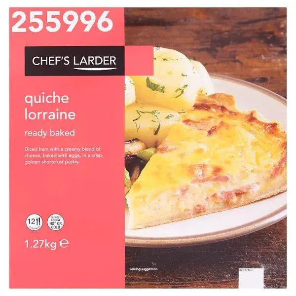 Chefs Larder Quiche Lorraine 1.27kg  Adomoo