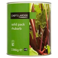Chef's Larder Solid Pack Rhubarb 2.86kg  Adomoo