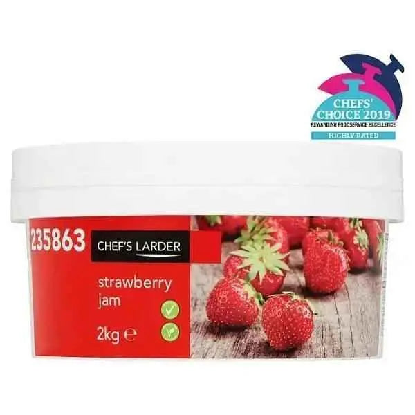 Chef's Larder Strawberry Jam 2kg  Adomoo