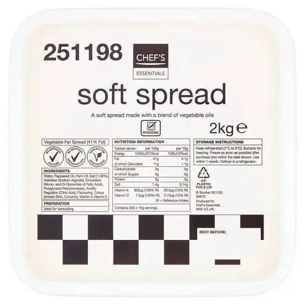 Chefs Essentials Soft Spread 2kg  Adomoo