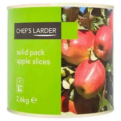 Chefs Larder Solid Pack Apple Slices 2.6kg (Drained Weight 2.2kg)  Adomoo