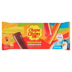 Chupa Chups Squeezee Freeze Pops Mixed Flavours 12 x 45ml (Case of 15)  Adomoo