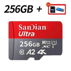 Class 10 mini sd memory card 128GB 512GB micro TF sd card 256GB 256GB 1TB Smart SD/TF cards for Phone/camera Give card reader Adomoo