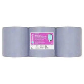 CleanPro Heavy Duty Standard Blue 2 Ply 6 Centrefeed Rolls Adomoo
