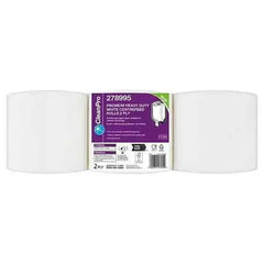 CleanPro Premium Heavy Duty White Centrefeed Rolls 2 Ply 6 Rolls  Adomoo