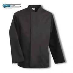 Coolmax Chefs Jacket Long Sleeve Black - White  Adomoo