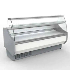 Coreco Refrigerated Curved Glass Serveover 2525mm - CVED-8-25-C  Adomoo