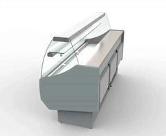 Coreco Refrigerated Curved Glass Serveover 2525mm - CVED-8-25-C  Adomoo