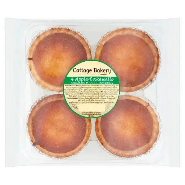 Cottage Bakery 4 Apple Bakewells 175g (Case of 6)  Adomoo