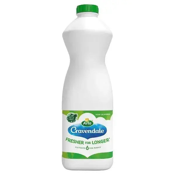 Cravendale Filtered Fresh Semi Skimmed Milk 1L Fresher for Longer (Case of 6)  Adomoo