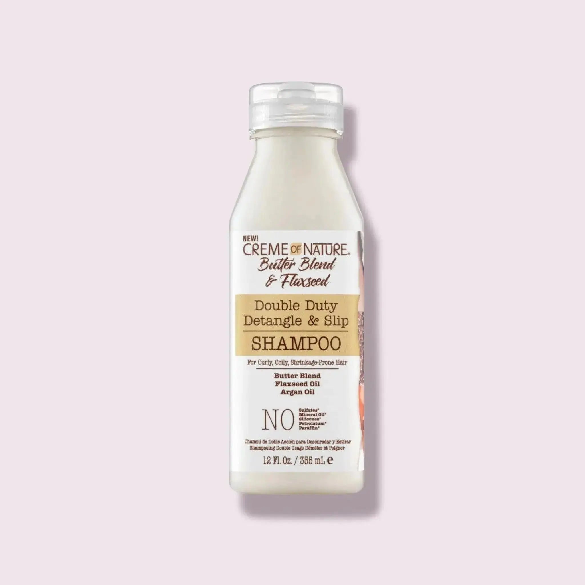 Creme of Nature Butter Blend & Flaxseed Double Duty Shampoo 12oz  Adomoo