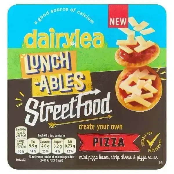 Dairylea Lunchables Street Food Pizza 65g (Case of 10) Adomoo