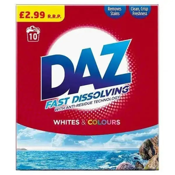 Daz Washing Powder Whites & Colours 650G, 10 Washes (Case of 6)  Adomoo