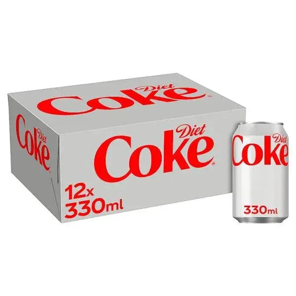 Diet Coke 12 x 330ml Cans (Case of 2)  Adomoo