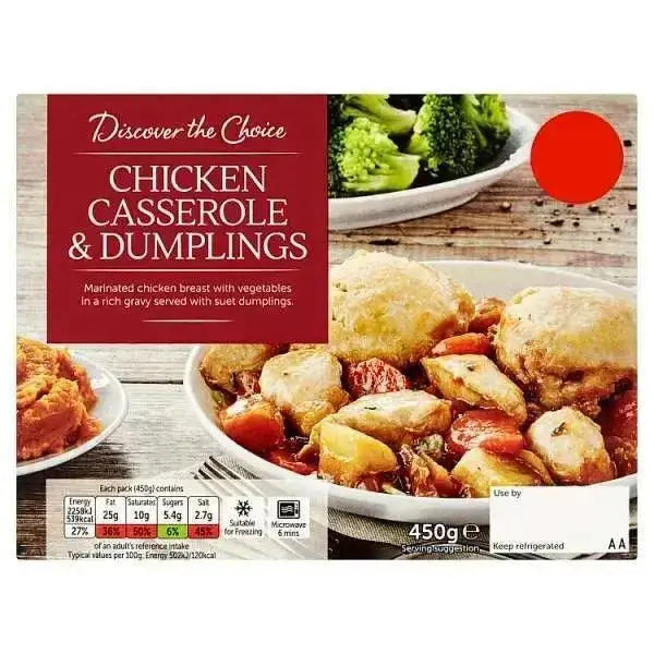 Discover the Choice Chicken Casserole & Dumplings 450g  Adomoo