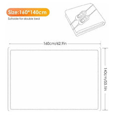 Double Economical Electric Blanket Ultrasonic Welding Fabric Heating Bed Mat Warmer Adomoo