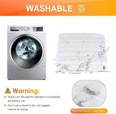 Double Economical Electric Blanket Ultrasonic Welding Fabric Heating Bed Mat Warmer Adomoo