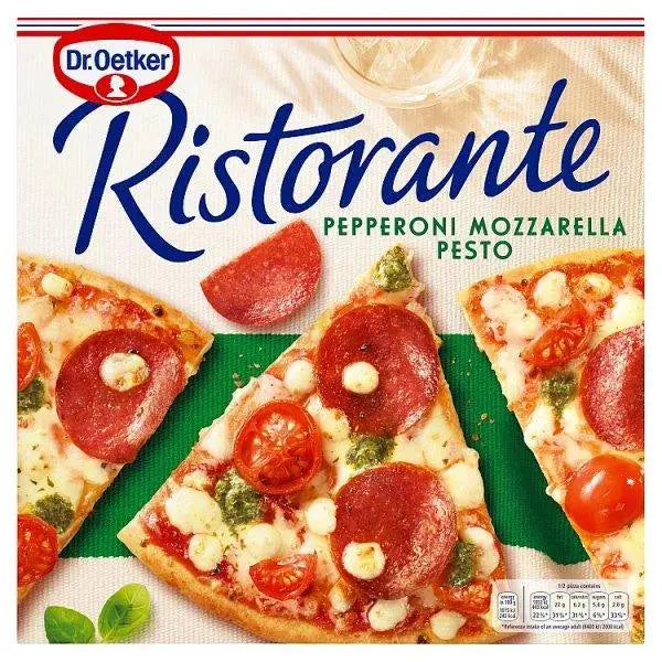 Dr. Oetker Ristorante Pepperoni Mozzarella Pesto Pizza 360g - (Case of 7)  Adomoo