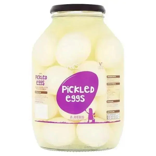 Drivers Pickes and Vinegars Pickled Eggs 2.25kg (Drained Weight 1.35kg)  Adomoo