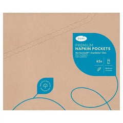 Duni 65 Premium Napkin Pockets Bio Dunisoft Duniletto Slim-Sets of 65  Adomoo