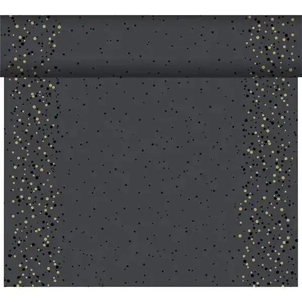 Duni Golden Stardust Black Dunicel Tete a Tete 0.4x24m  Adomoo