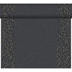 Duni Golden Stardust Black Dunicel Tete a Tete 0.4x24m  Adomoo