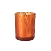 Duni Shimmer Rust Candleholder Glass 100 x 80mm  Adomoo